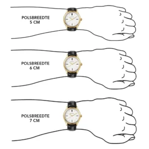 Memoria as gedenkhorloge Lux Gold polsmaten