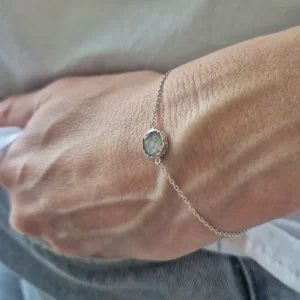 Round as armband zilver