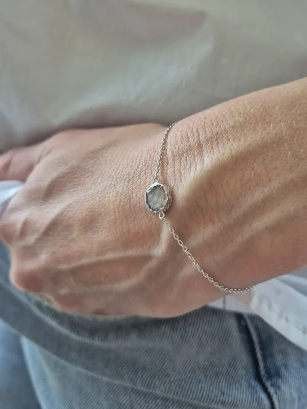 Round as armband zilver