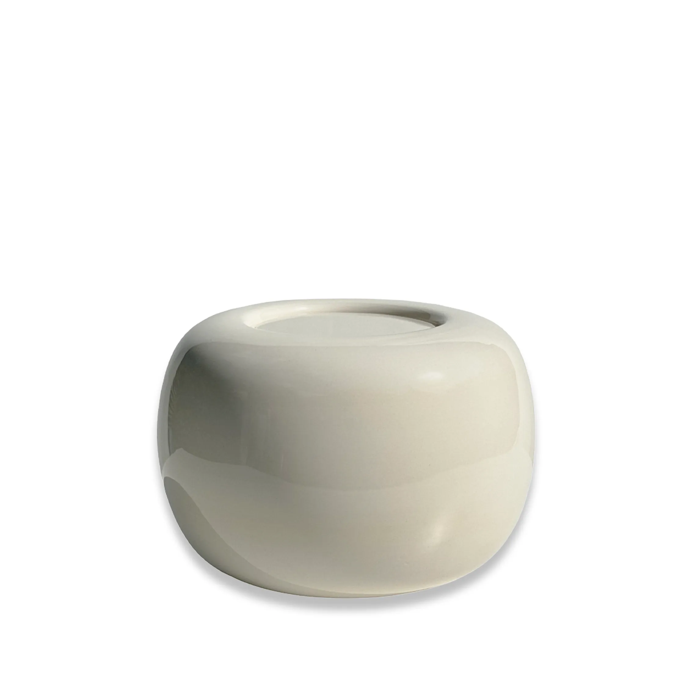 Mini-Urne Keramik Luz Glänzend Weiß