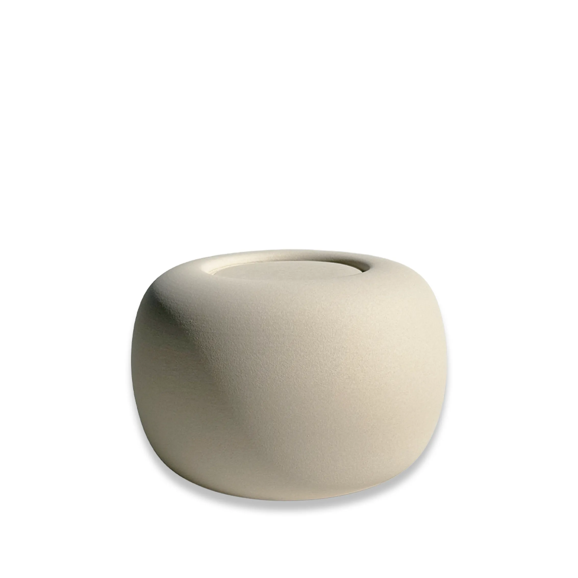 Mini-Urne Keramik Luz Weißtaupe