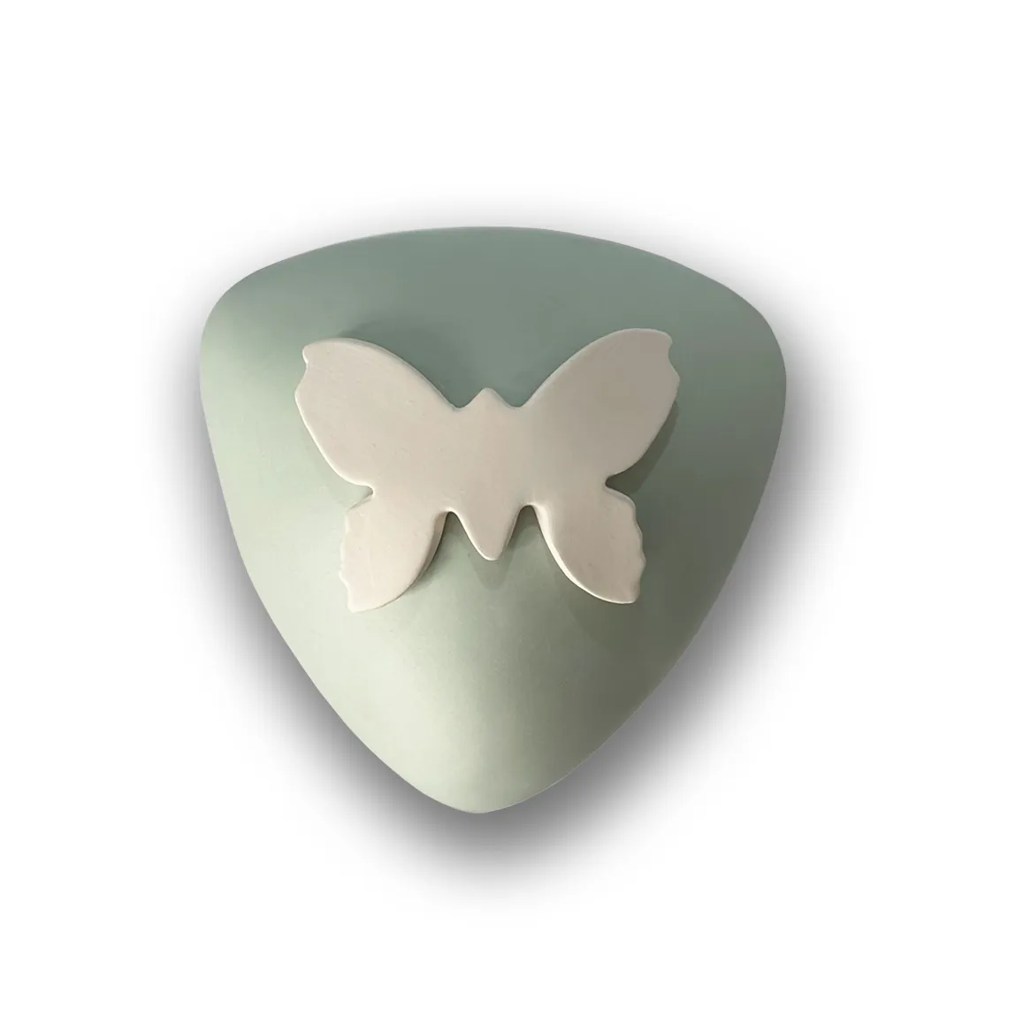 Keramische kinderurn Vlinder groen