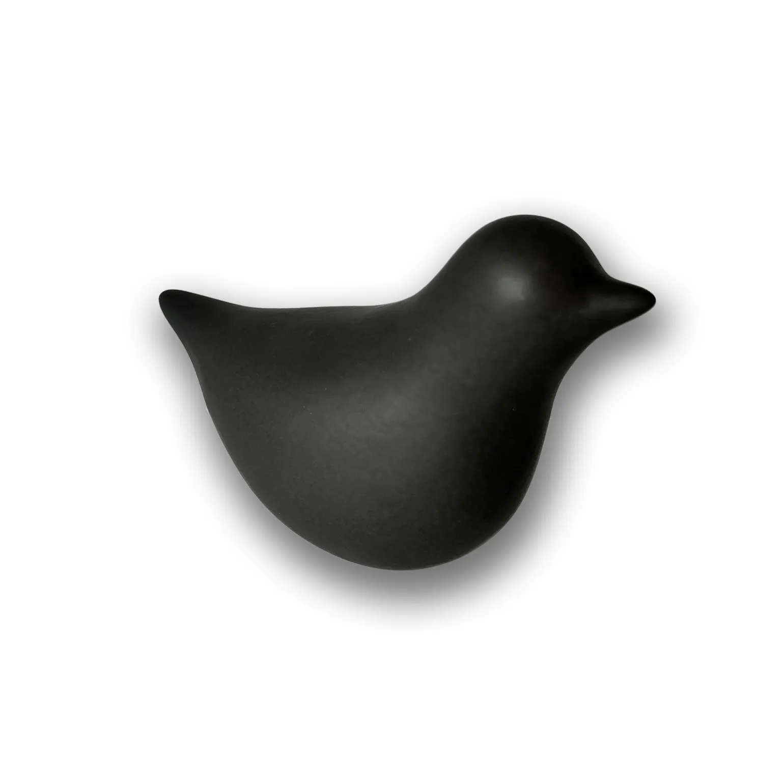 Mini-Urne Keramik Vogel Dunkelgrau