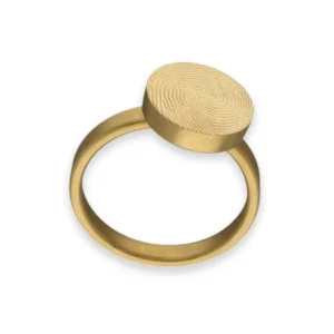 Gravierbarer Asche Ring / Ascheschmuck Vergoldet