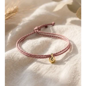 Jubilee Aschearmband Rosa & Mauve mit vergoldetem Edelstahl product