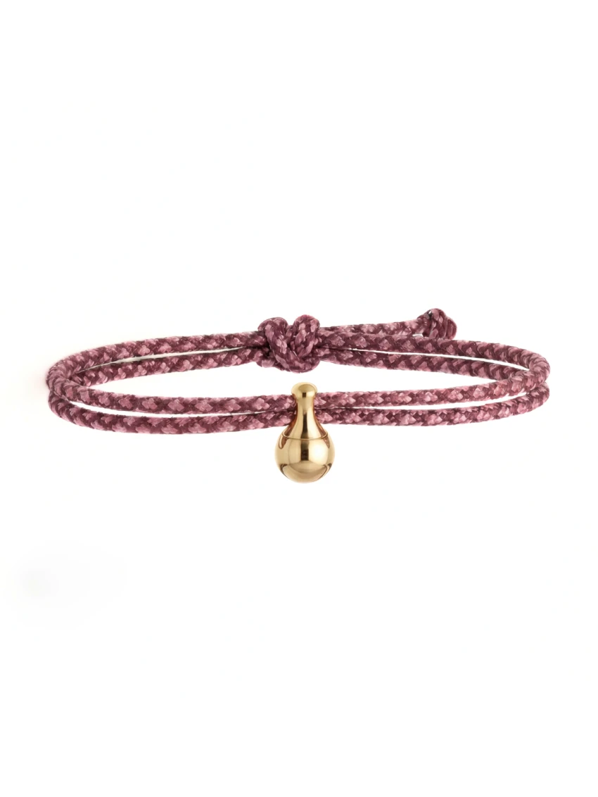 Jubilee Aschearmband Rosa & Mauve mit vergoldetem Edelstahl