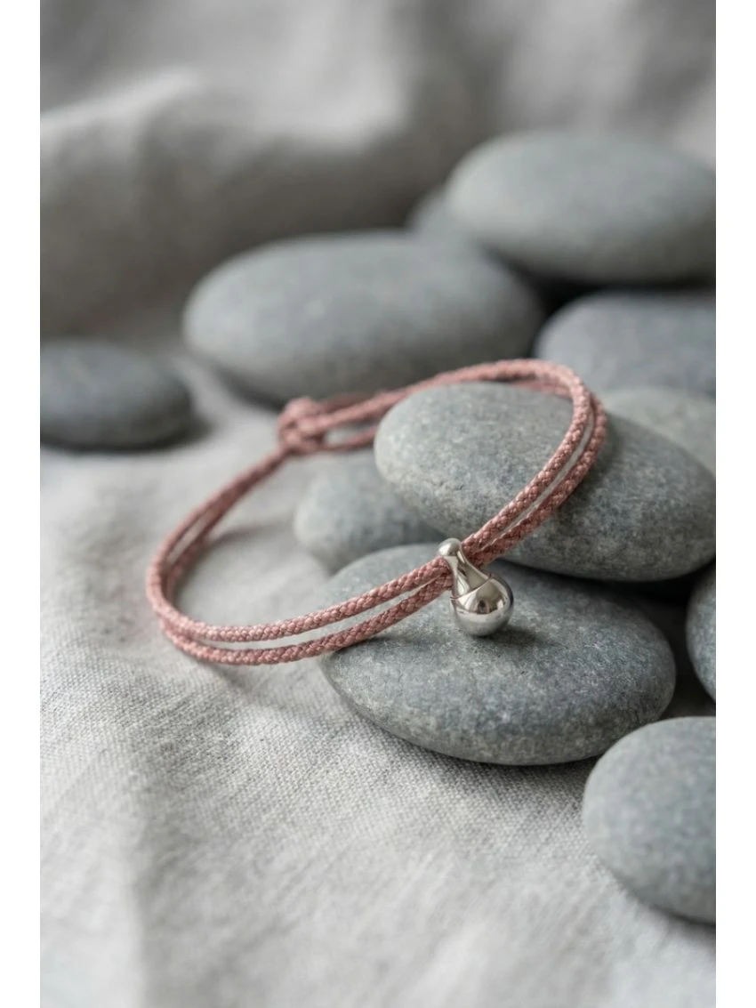 Jubilee Aschearmband Rosa & Mauve mit Edelstahl product