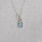 Birthstone Anhänger Dezember Blauer Topas