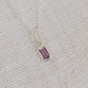 Birthstone Anhänger Februar Amethyst