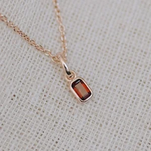 Birthstone Anhänger Juli Roter Achat