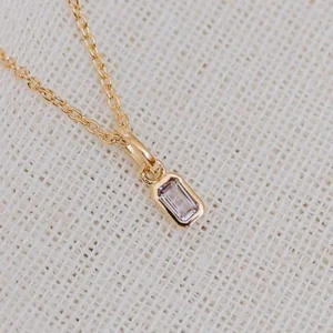 Birthstone Anhänger Juni Heller Amethyst