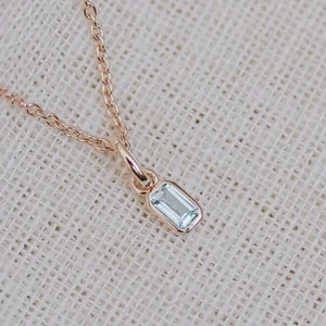 Birthstone Anhänger März Aquamarin