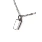 Ascheanhänger / Gedenkschmuck Bar Silber mit Kette