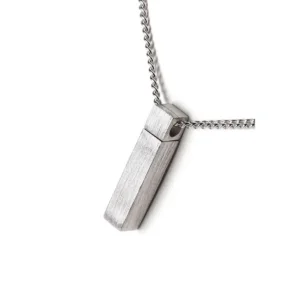 Ascheanhänger / Gedenkschmuck Radius Silber mit Kette