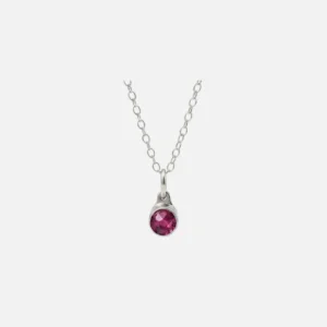 Birthstone Asche Anhänger Februar Amethyst Edelstahl – Bild 3